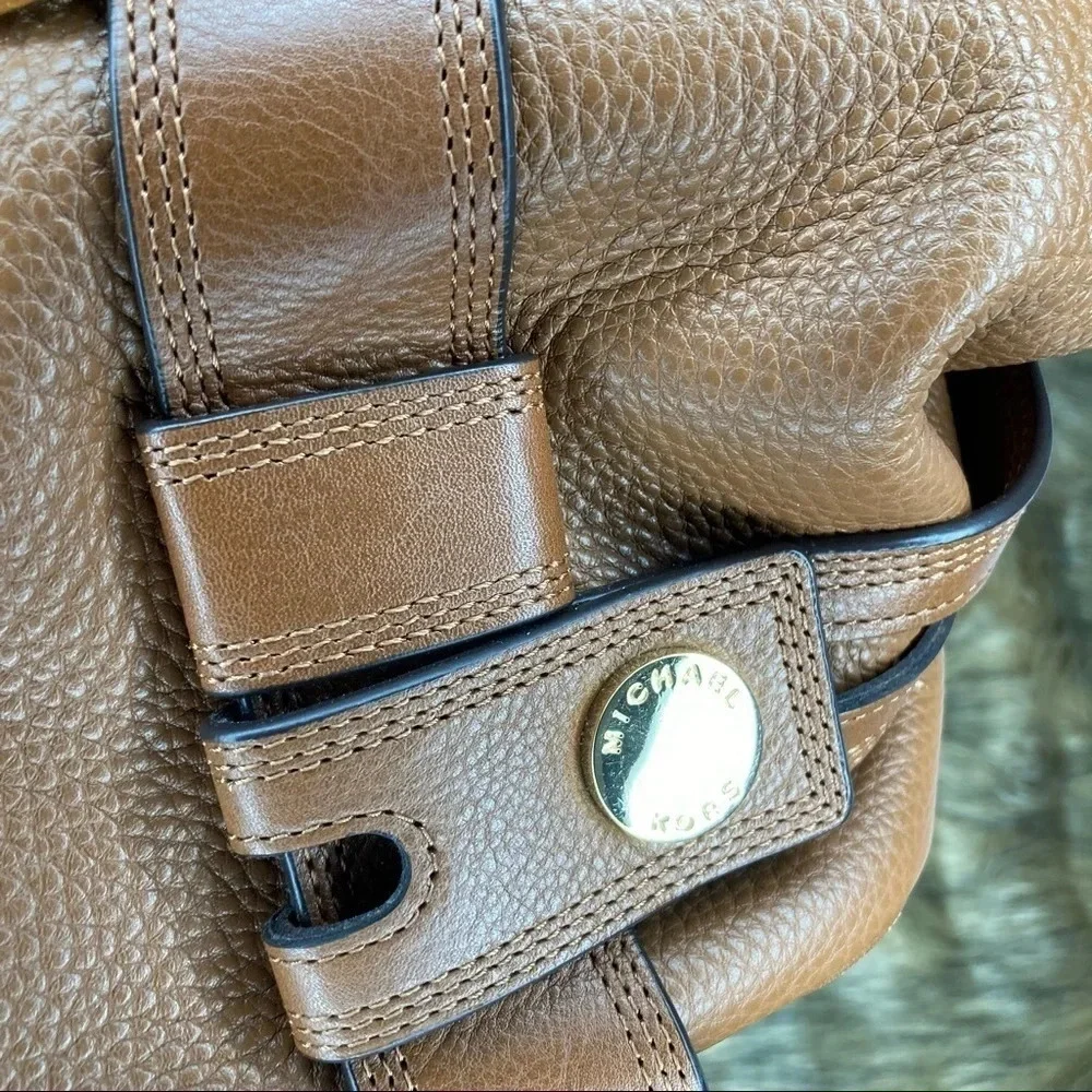 Michael Kors Pebbled Leather Harness Grab Bag